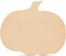 Pack of 3 -Unfinished Wood Pumpkin Cutout 11 x 10-inch, 1/8 inch Thick